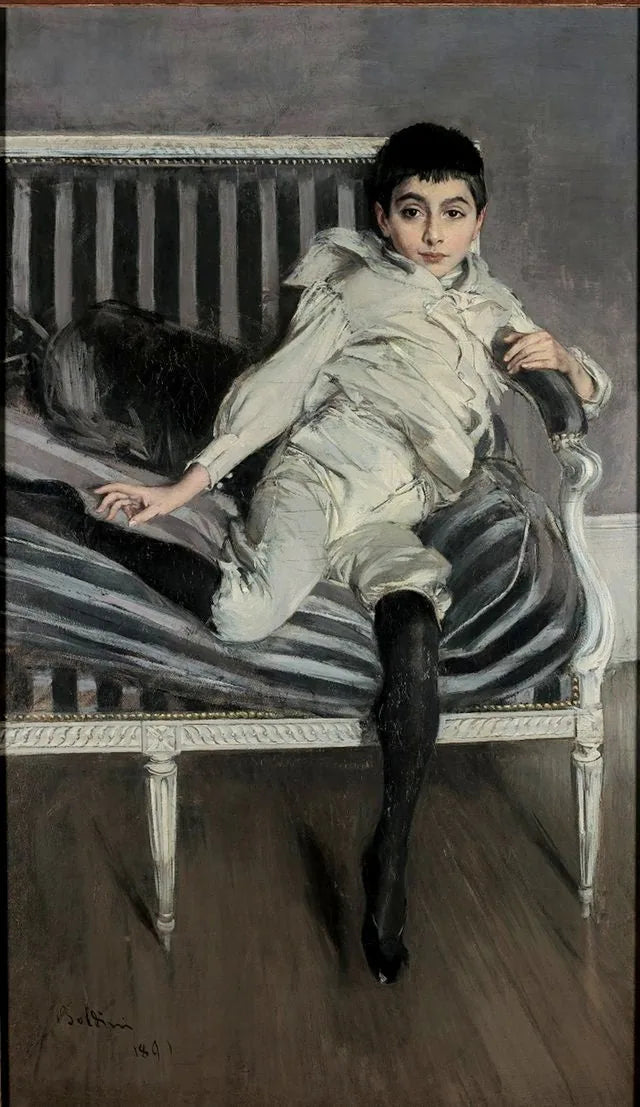 Porträt des kleinen Subercaseaux - Giovanni Boldini