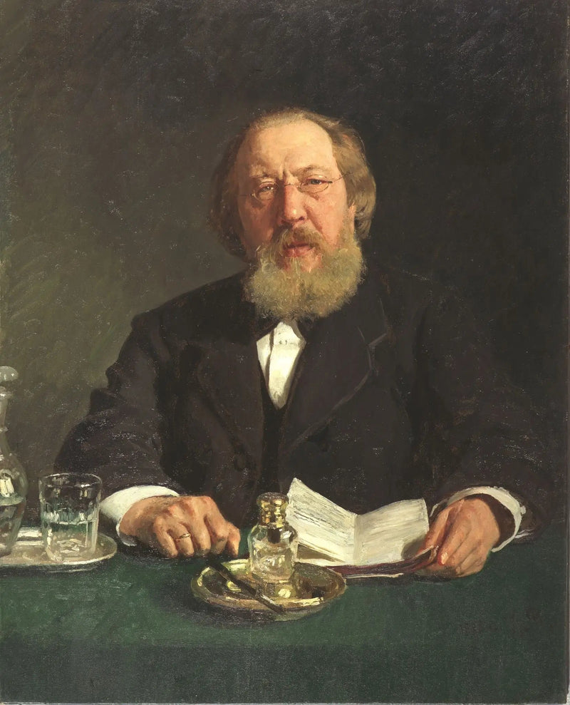 Portrait des Dichters und Slavophilen Ivan Serguejewitsch Aksakov - Ilya Repin