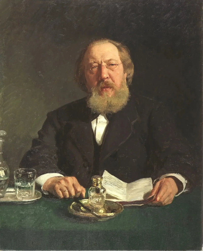 Portrait des Dichters und Slavophilen Ivan Serguejewitsch Aksakov - Ilya Repin