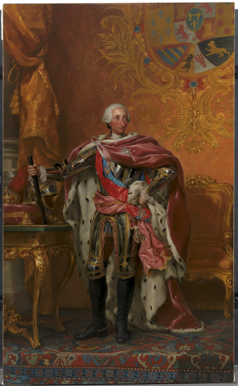 Porträt des Königs Karl III. von Spanien - Anton Raphael Mengs