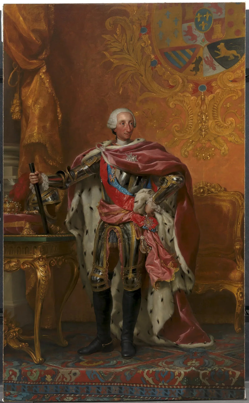 Porträt des Königs Karl III. von Spanien - Anton Raphael Mengs