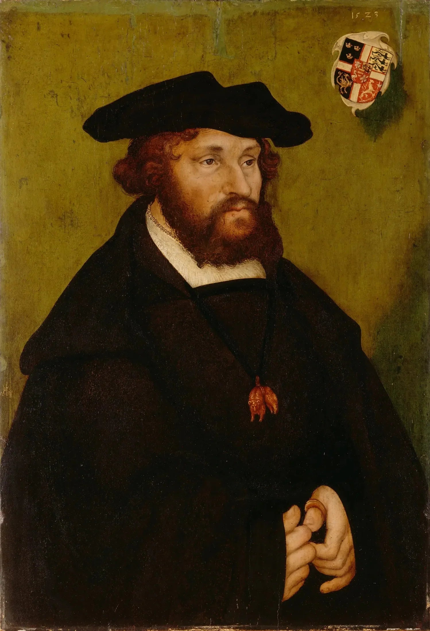 Portrait du roi Christian II du Danemark - Lucas Cranach the Elder image 1 reproduction de peinture à l’huile