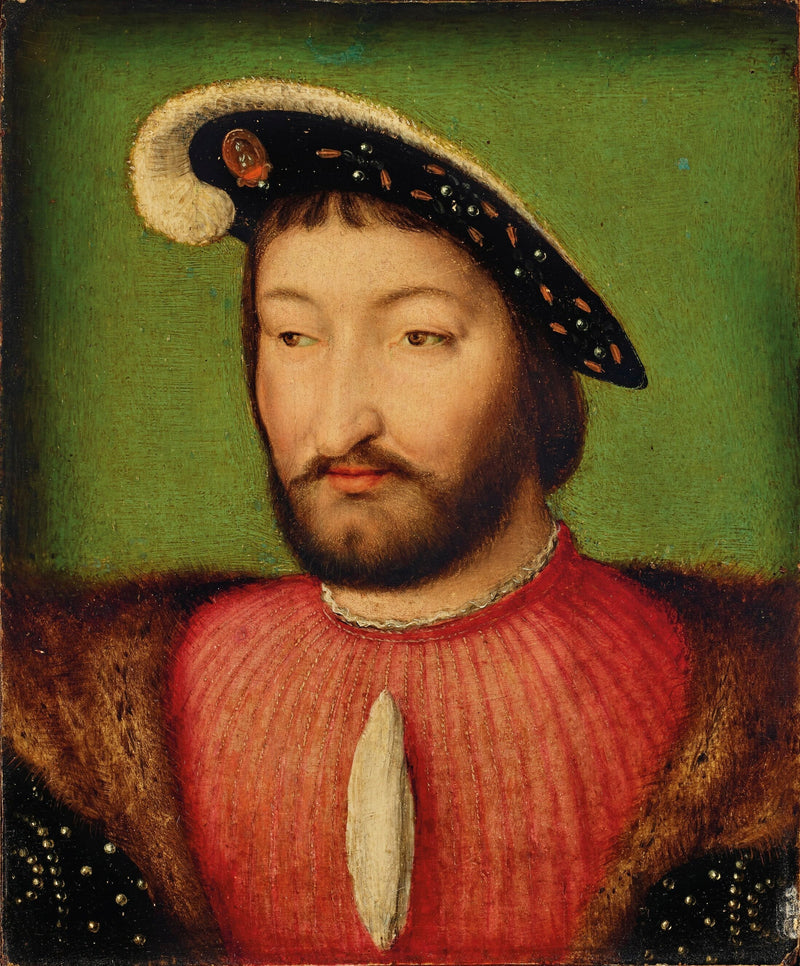 Porträt des Königs Franz I. von Frankreich, Brust - Joos van Cleve