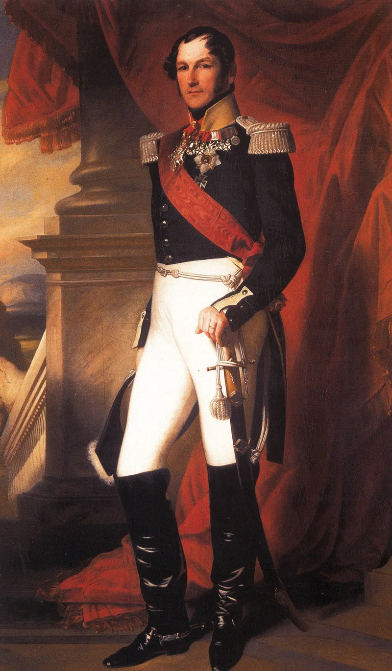 Portrait des Königs Leopold I. in Uniform - Franz Xaver Winterhalter