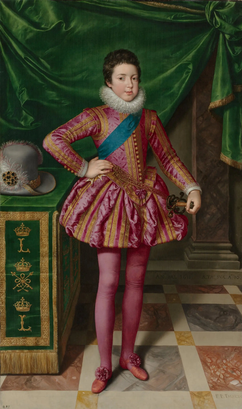 Portrait des Königs Ludwig XIII. von Frankreich - Frans Pourbus der Jüngere
