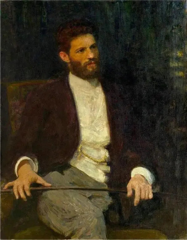 Portrait des Bildhauers Mark Matveevich Antokolski. - Ilya Repin