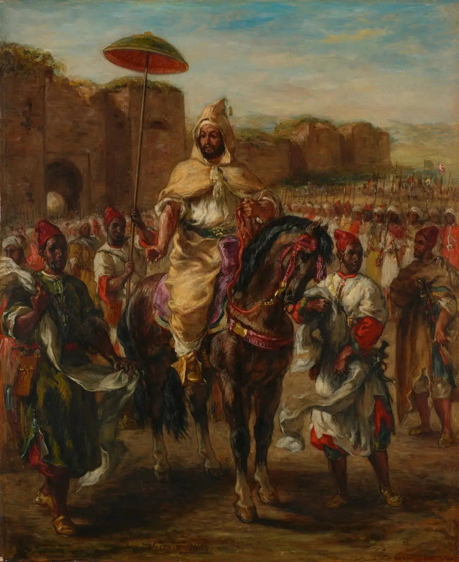 Porträt des Sultans von Marokko - Eugène Delacroix