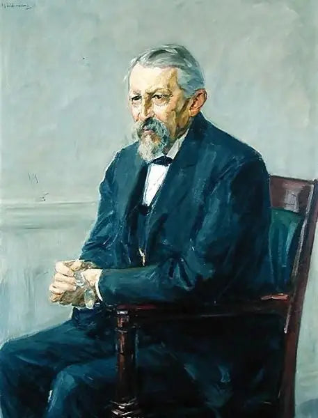 Portrait du zoologiste Hermann Strebel - Max Liebermann image 1 copie de tableau peinte à la main