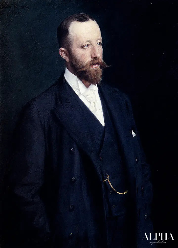 Portrait d'un gentleman - Peder Severin Kroyer - Reproductions de tableaux et peintures haut de gamme