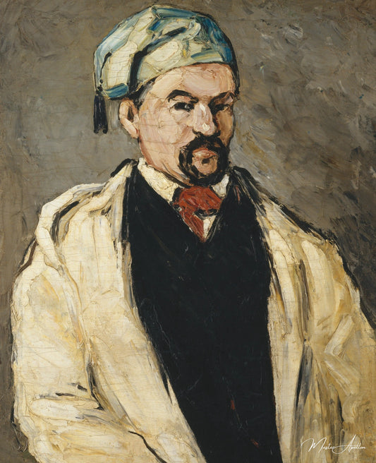 Portrait d'un homme à la casquette bleue - Paul Cézanne - Reproductions de tableaux et peintures haut de gamme