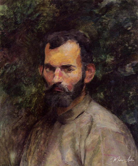 Portrait d'un homme barbu - Toulouse Lautrec - Reproductions de tableaux et peintures haut de gamme