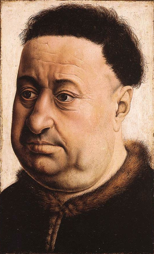Porträt eines dicken Mannes - Robert Campin