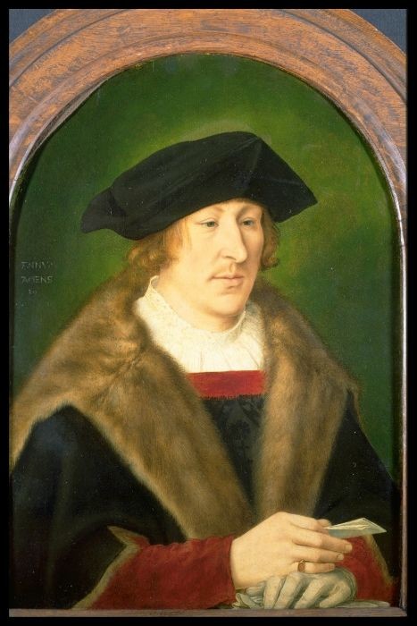 Porträt eines Mannes, der einen Brief in der Hand hält - Quentin Metsys