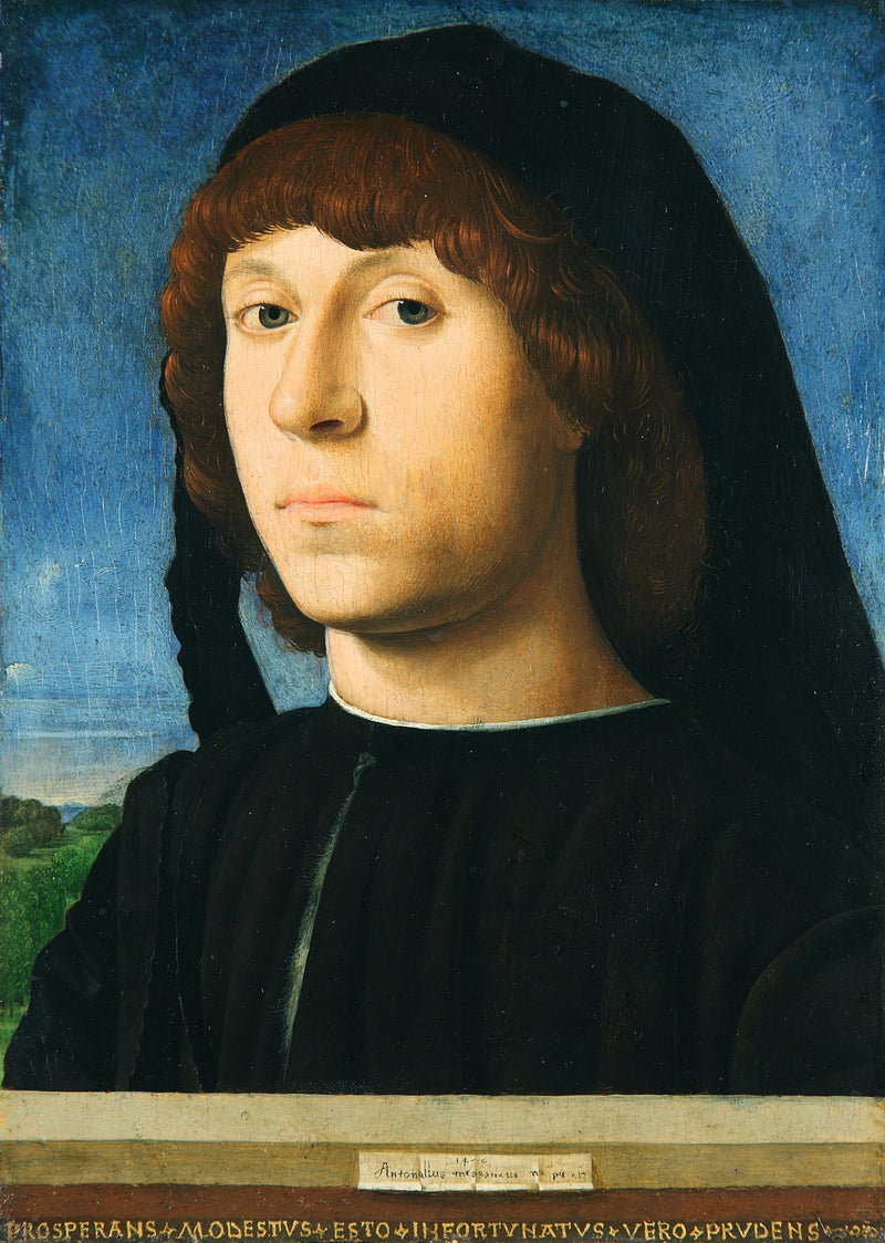 Porträt eines jungen Mannes - Antonello da Messina