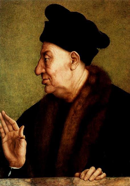 Porträt eines alten Mannes in Profilansicht - Quentin Metsys