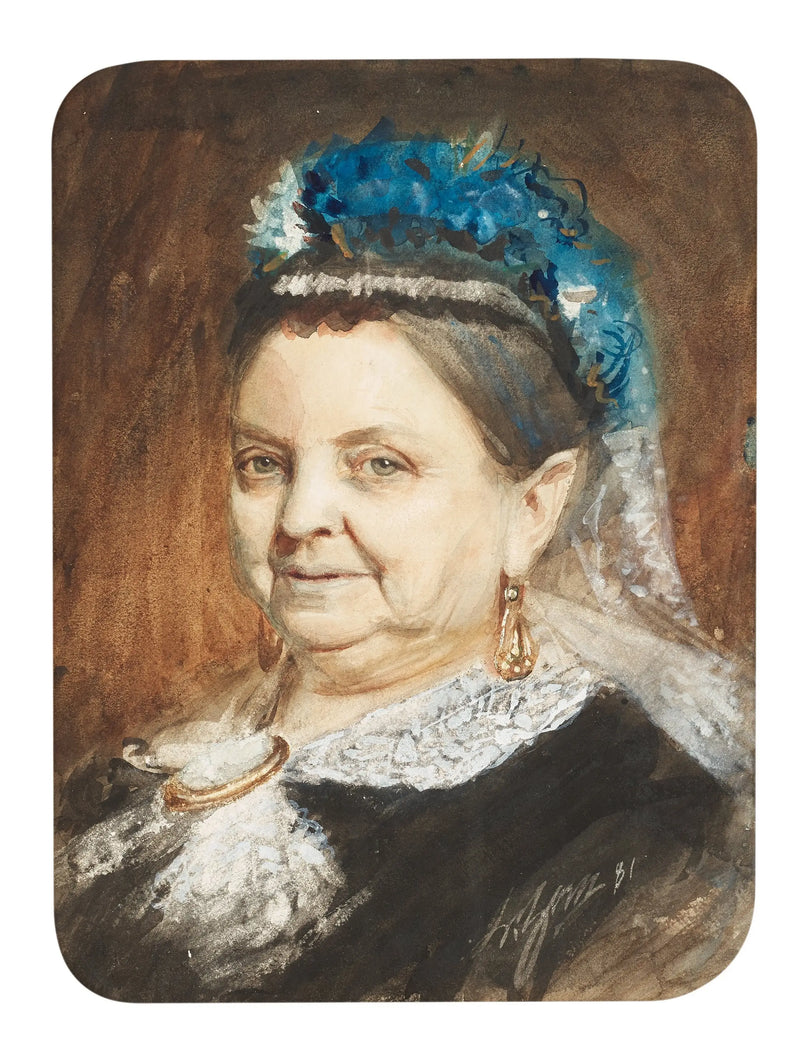 Porträt einer älteren Dame - Anders Zorn