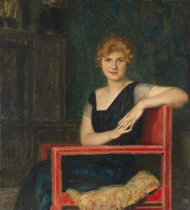 Porträt einer Dame - Franz von Stuck