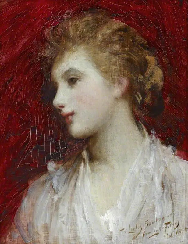Portrait eines Mädchens - Luke Fildes