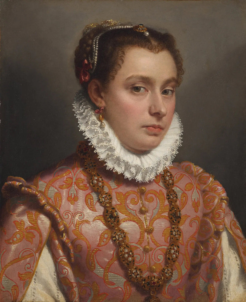 Porträt einer jungen Frau - Giovanni Battista Moroni