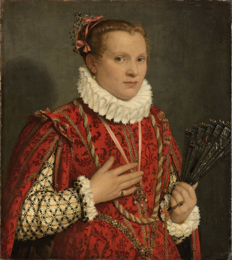 Porträt einer jungen Frau - Giovanni Battista Moroni