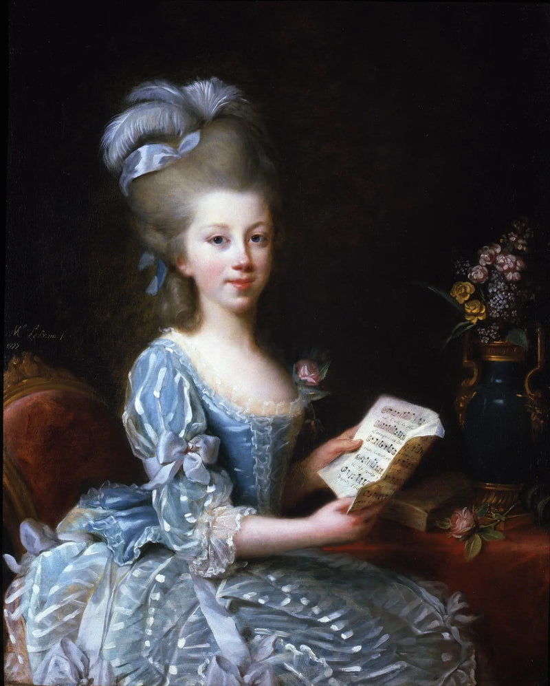 Portrait einer jungen Musikerin - Élisabeth Vigée Le Brun
