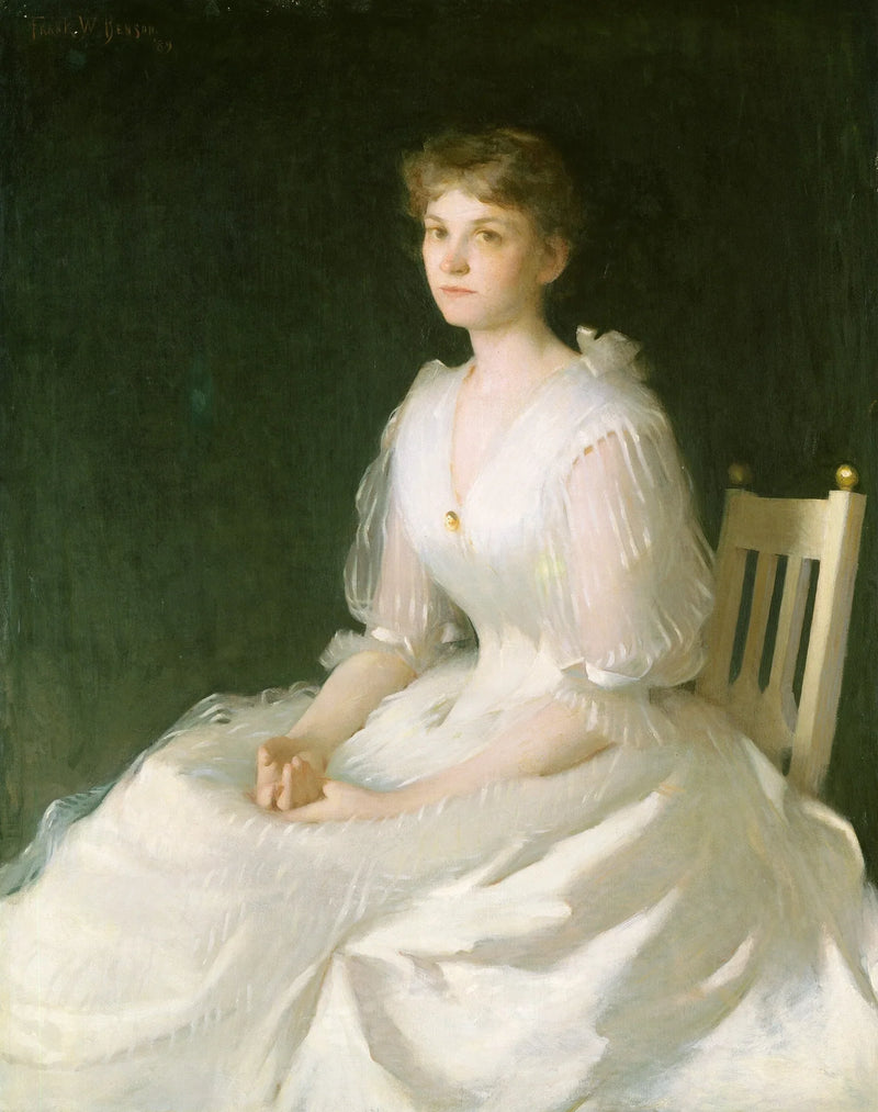 Porträt in Weiß - Frank Weston Benson