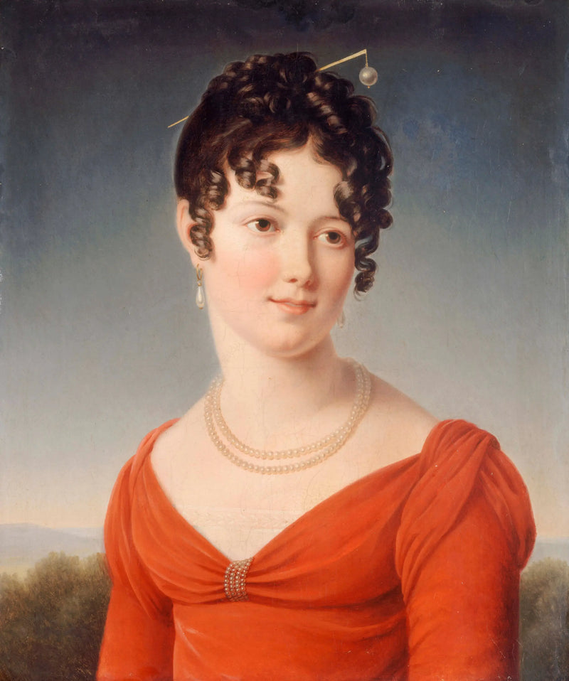 Porträt im Brustbild von Alexandrine-Anne de la Pallu, Marquise de Flers (1786-1832) - François Gérard