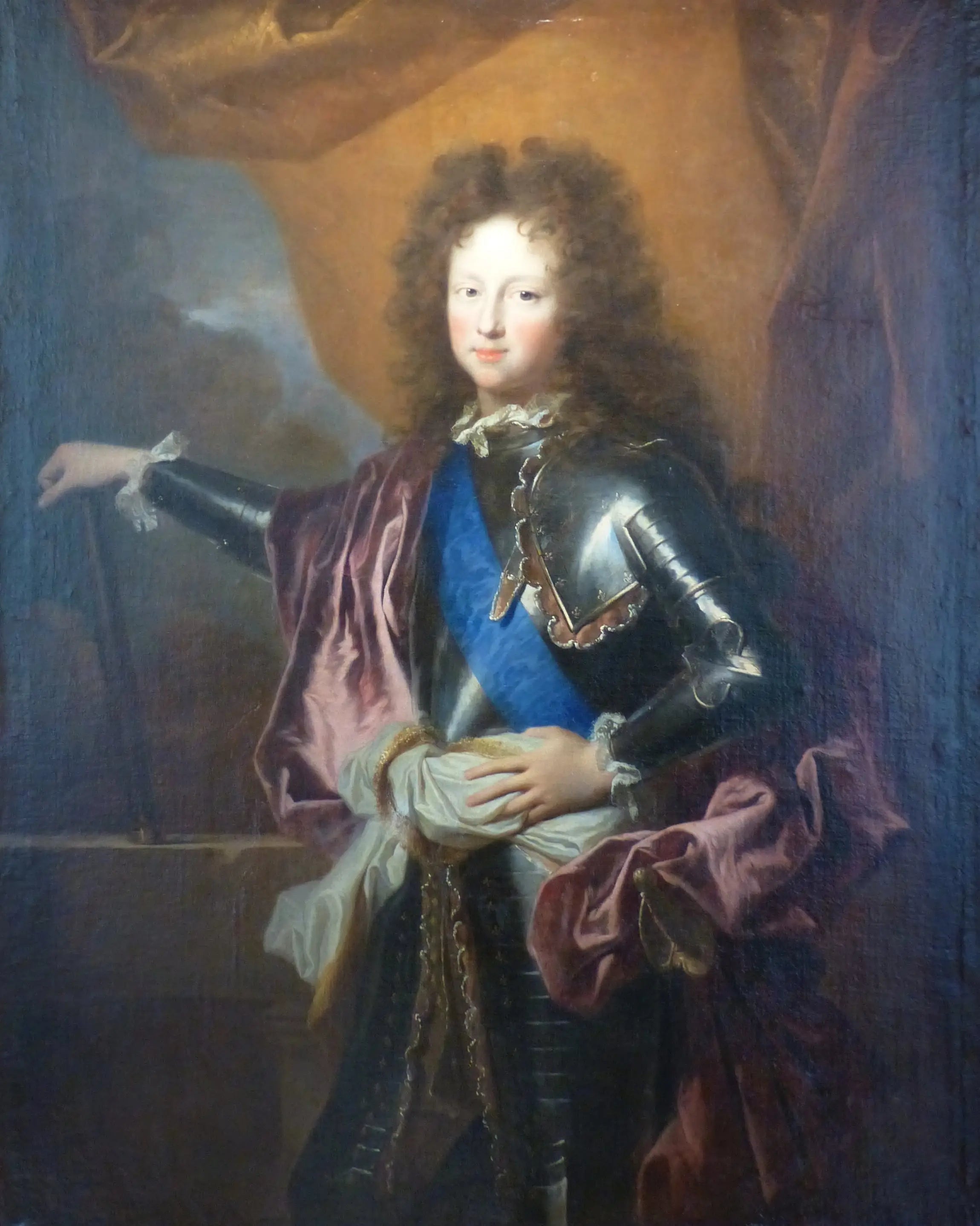 Portrait en buste de Philippe de France (duc de Chartres) - Hyacinthe Rigaud image 1 tableau peint à l’huile sur toile