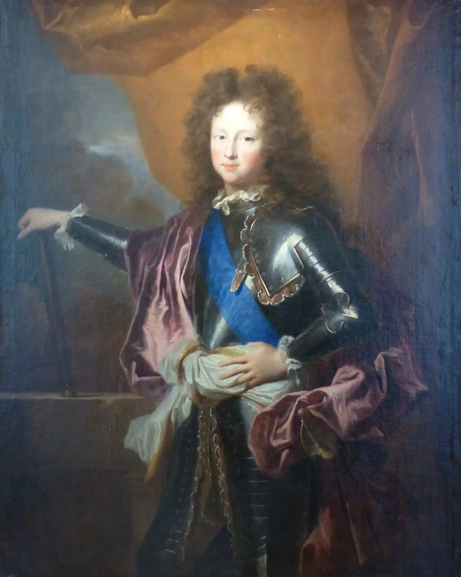 Porträt im Halbprofil von Philippe de France (Herzog von Chartres) - Hyacinthe Rigaud