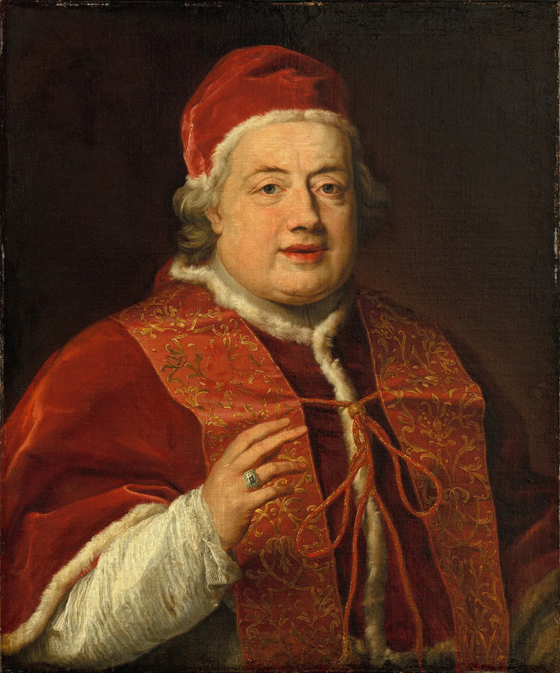 Porträt im Halbprofil des Papstes Clemens XIII. - Pompeo Batoni