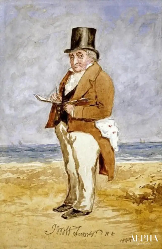 Portrait en pied de Joseph Mallord William Turner - William Turner - Reproductions de tableaux et peintures haut de gamme