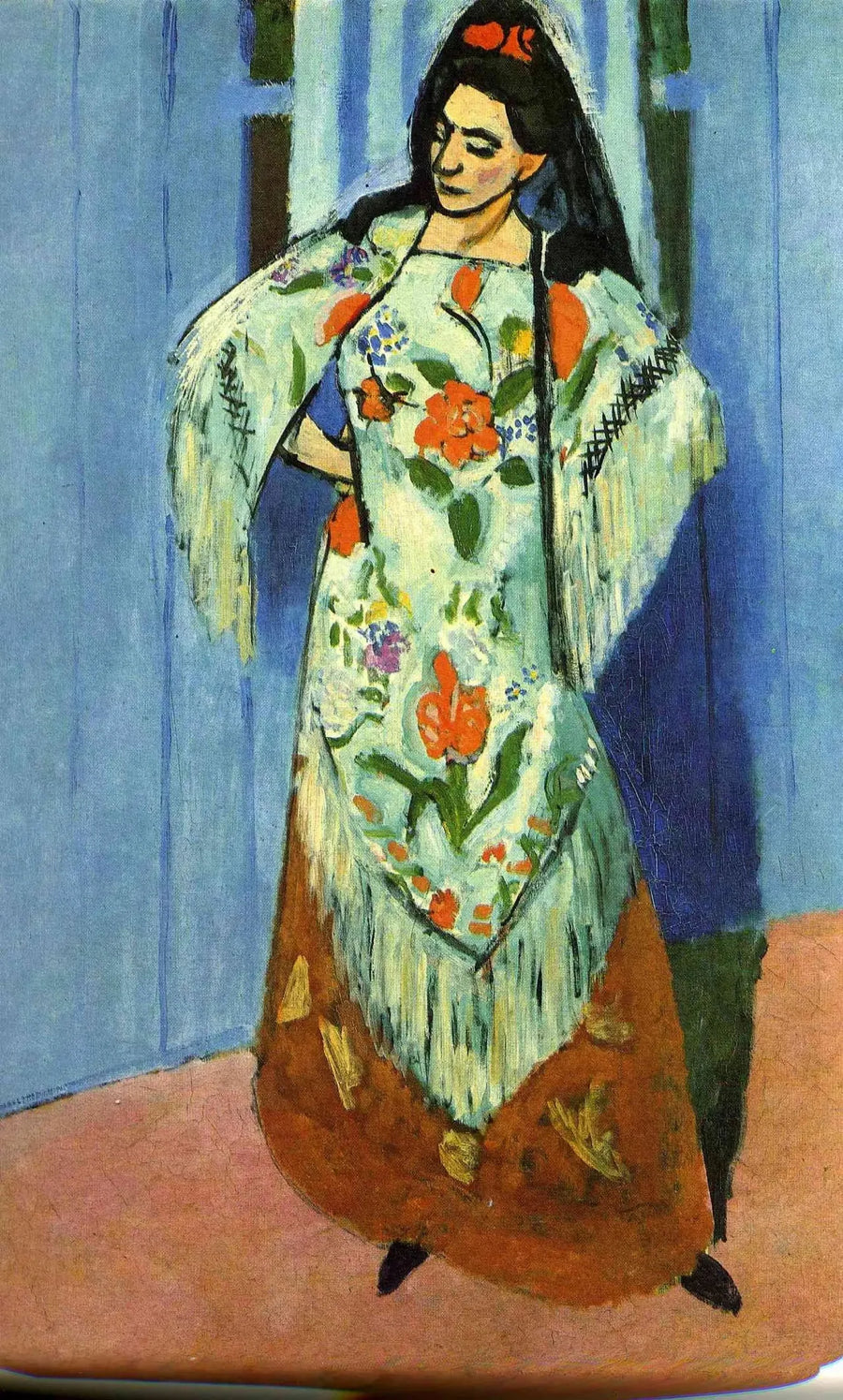 Ganzkörperporträt von Mme Matisse mit Hut - Henri Matisse