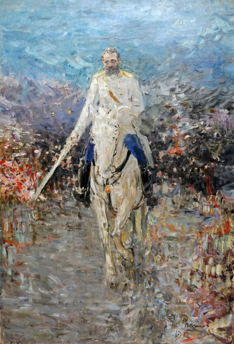 Porträt eines Reiters von Alexander II - Ilya Repin