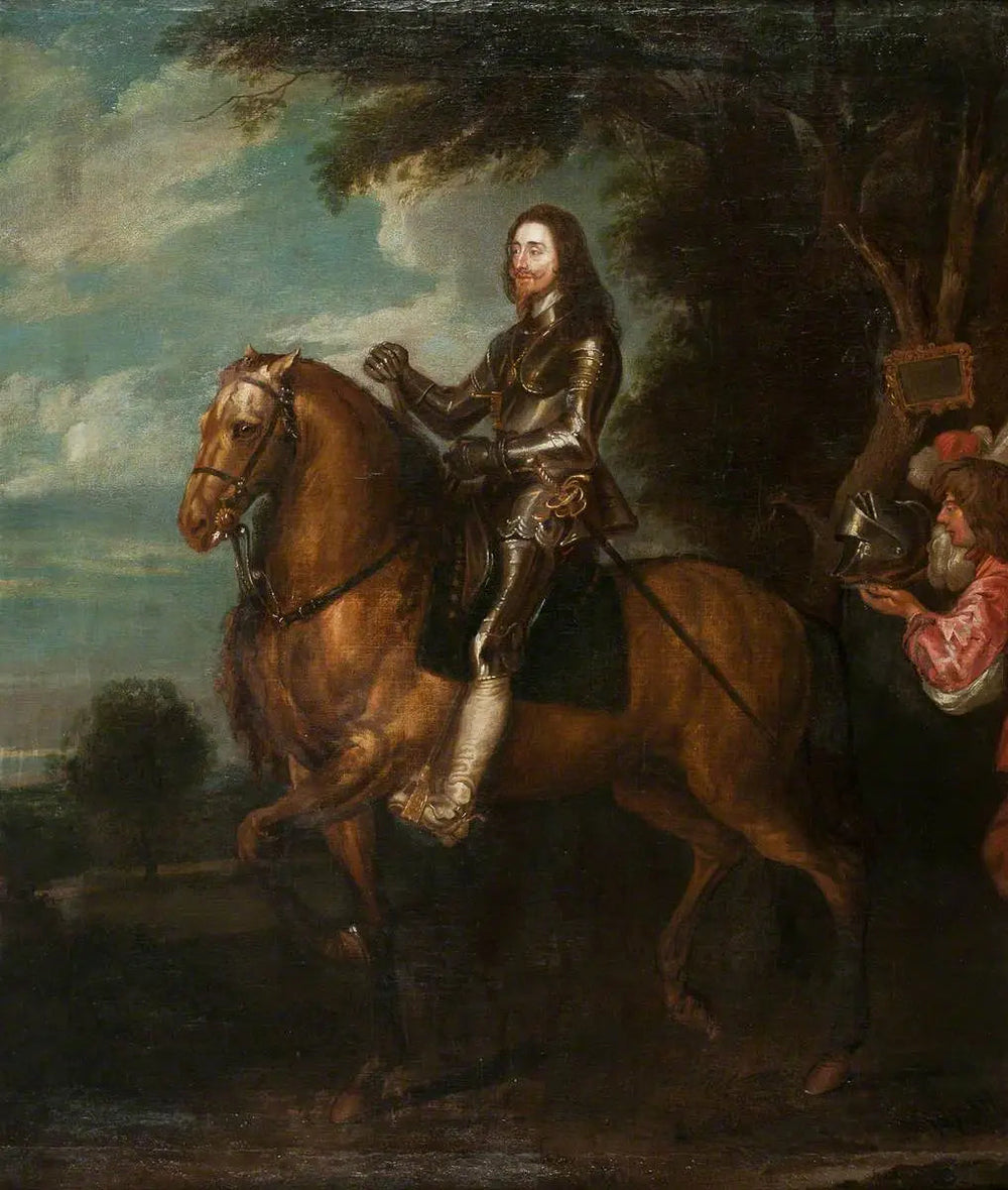 Portrait équestre de Charles Ier (1600-1649) - Antoine van Dyck image 1 tableau peint à l’huile sur toile