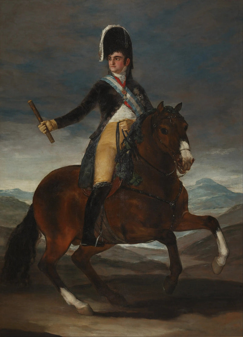 Reiterporträt von Ferdinand VII - Francisco de Goya