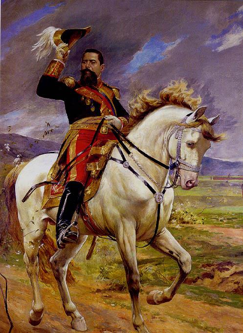 Portrait équestre du général Joaquin Crespo - Arturo Michelena