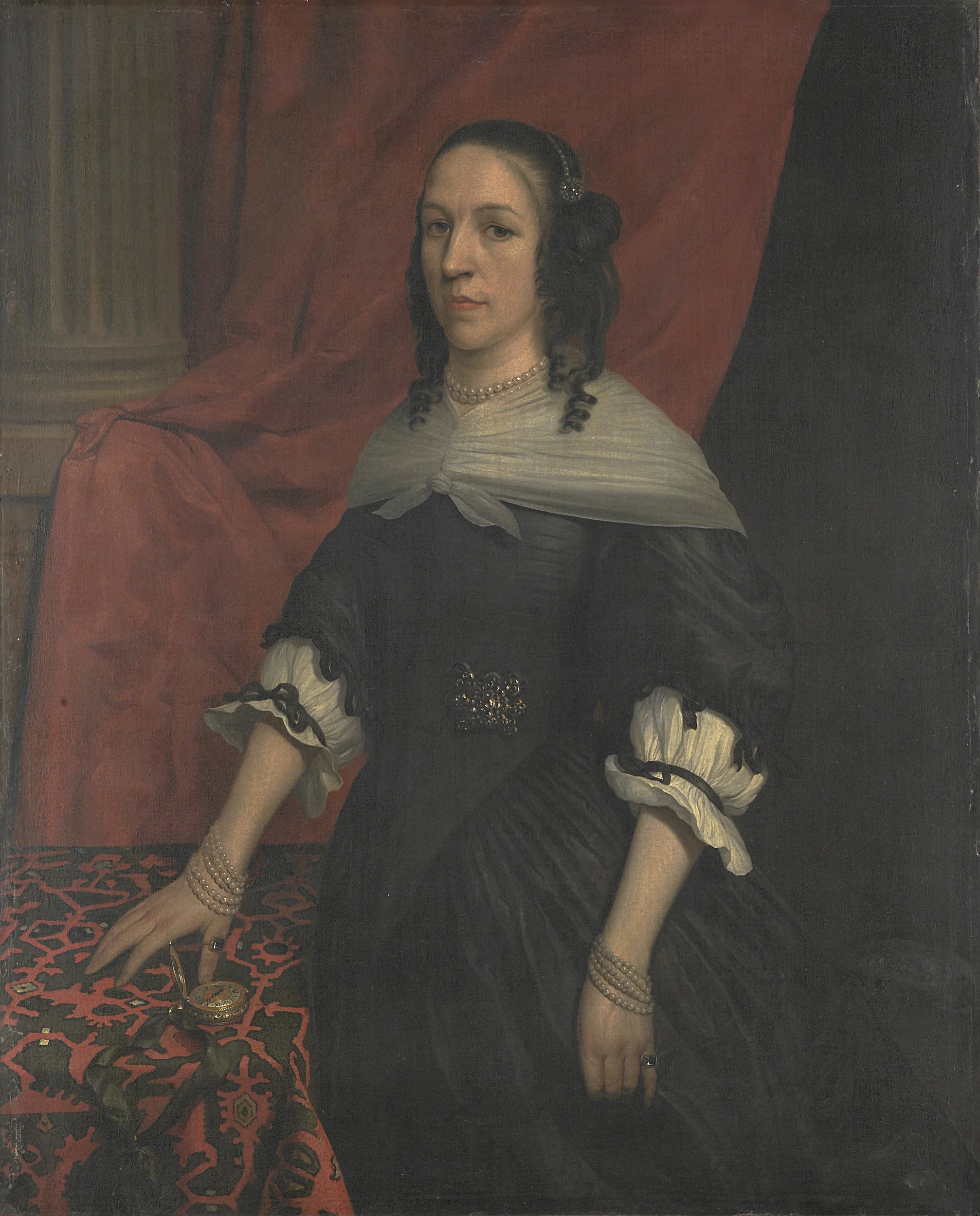 Portrait d'une femme, probablement Anne de Bourgogne, fondatrice du château de Windenburg sur Dryschor (Schouwen) et épouse d'Adolf van Kleef - Jan van Rossum