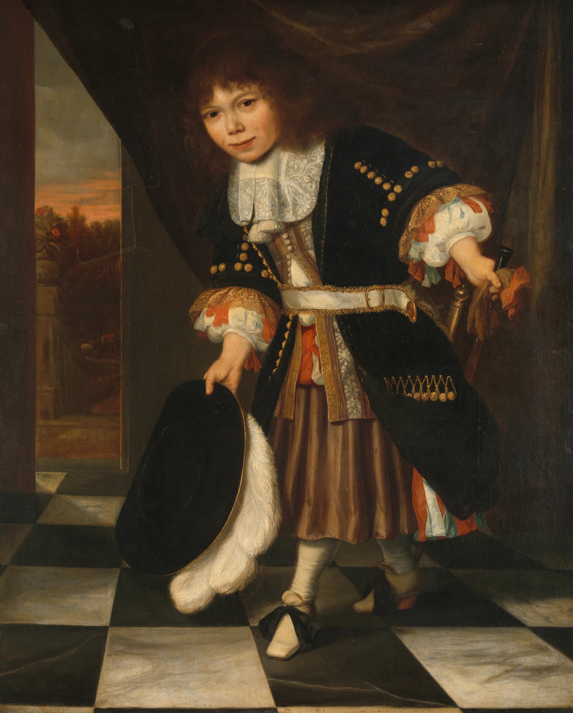 Portrait d'un garçon, appelé "Le fils de l'amiral van Nes" - François Verwilt