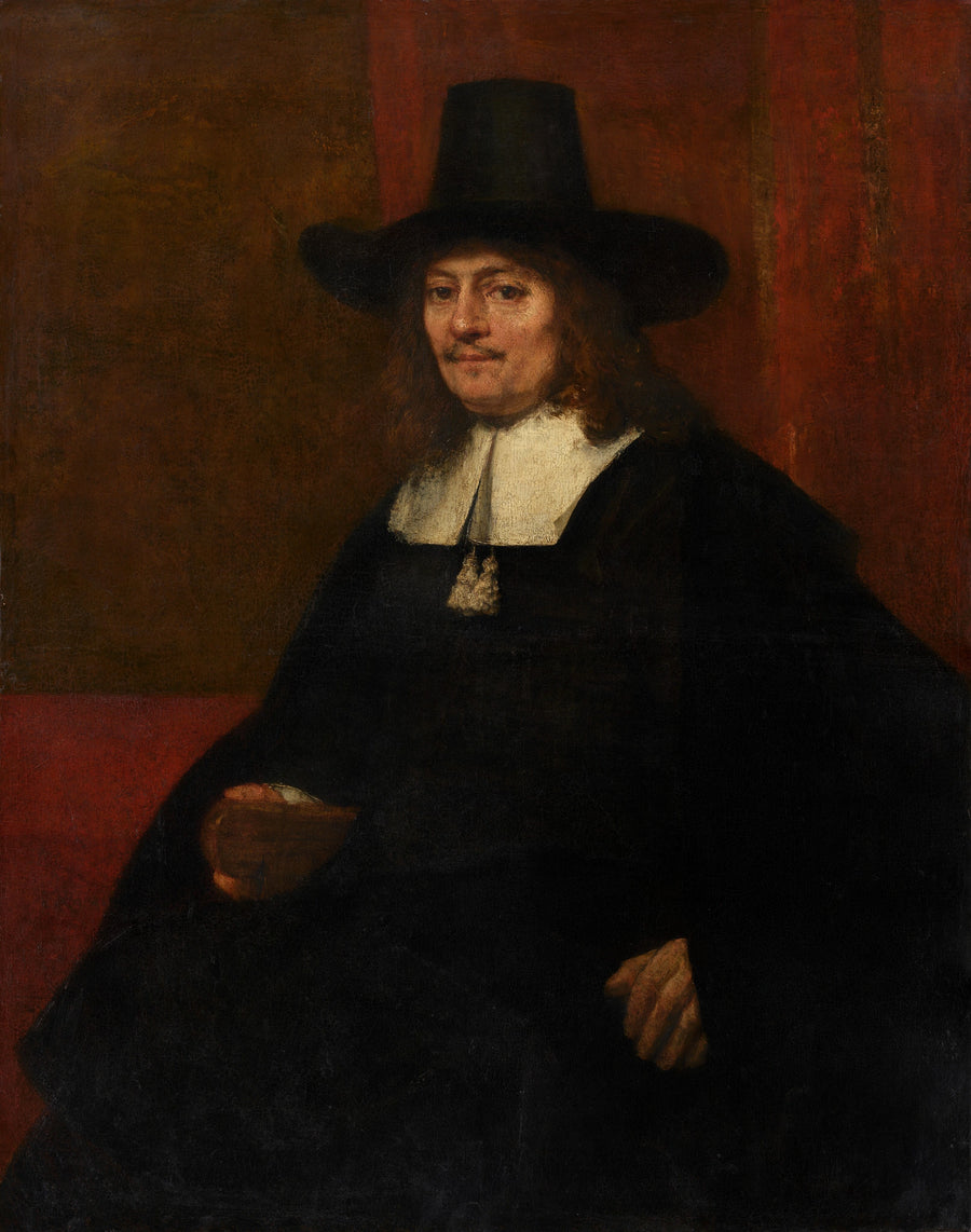 Porträt eines Mannes mit Zylinder - Rembrandt
