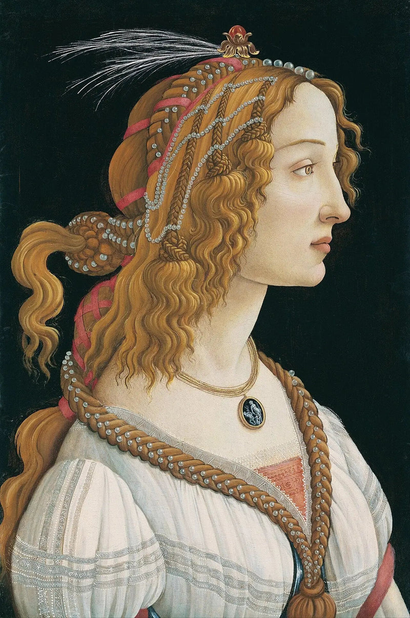 Ideales Porträt einer jungen Frau (Simonetta Vespucci?) - Sandro Botticelli