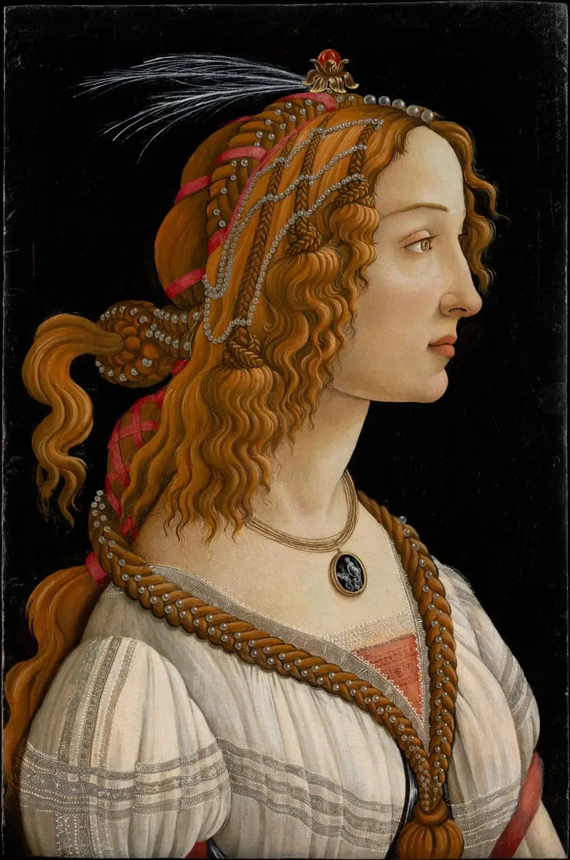 Ideales Porträt einer jungen Frau (Simonetta Vespucci?) - Sandro Botticelli