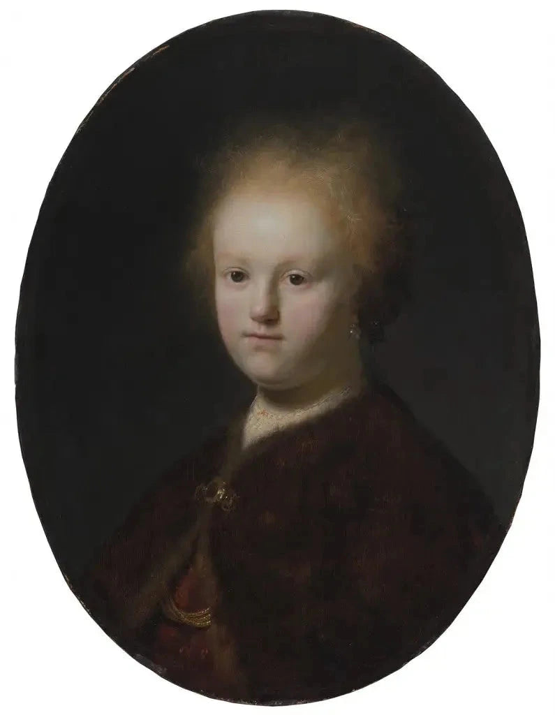 Die Schwester von Rembrandt, oder Porträt eines jungen Mädchens - Rembrandt