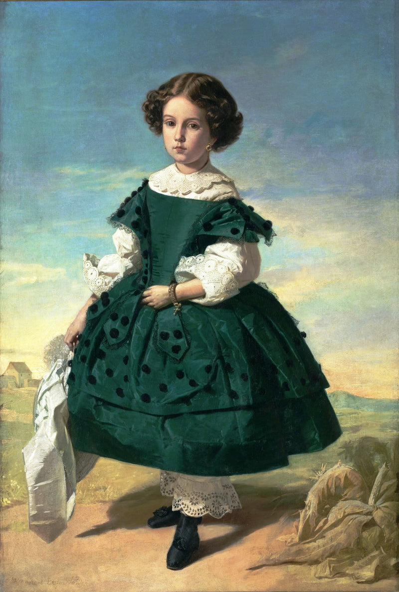 Portrait d'une jeune fille - Valeriano Domínguez Bécquer