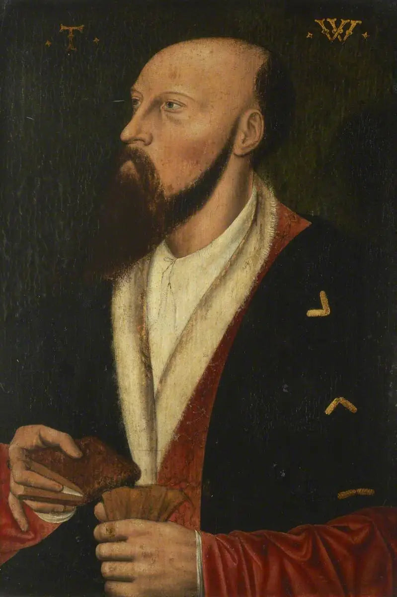 Portrait eines Gentlemans (vermutlich Sir Thomas Wyatt, 1503–1542) - Hans Holbein der Jüngere