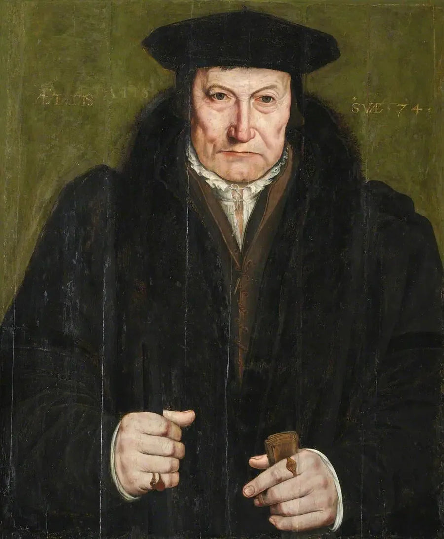 Portrait of a Gentleman (manchmal als Bischof Fisher, 1469–1535, identifiziert) - Hans Holbein der Jüngere