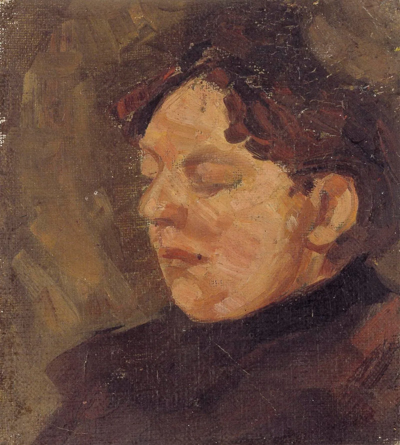 Portrait of Agnita Feis - Theo van Doesburg