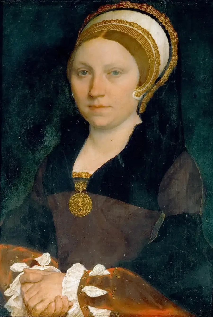 Portrait einer englischen Dame - Hans Holbein der Jüngere