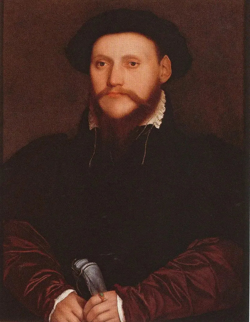 Portrait eines unbekannten Gentlemans - Hans Holbein der Jüngere
