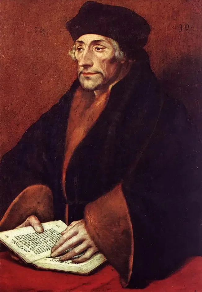 Portrait des Desiderius Erasmus (1466-1536) - Hans Holbein der Jüngere