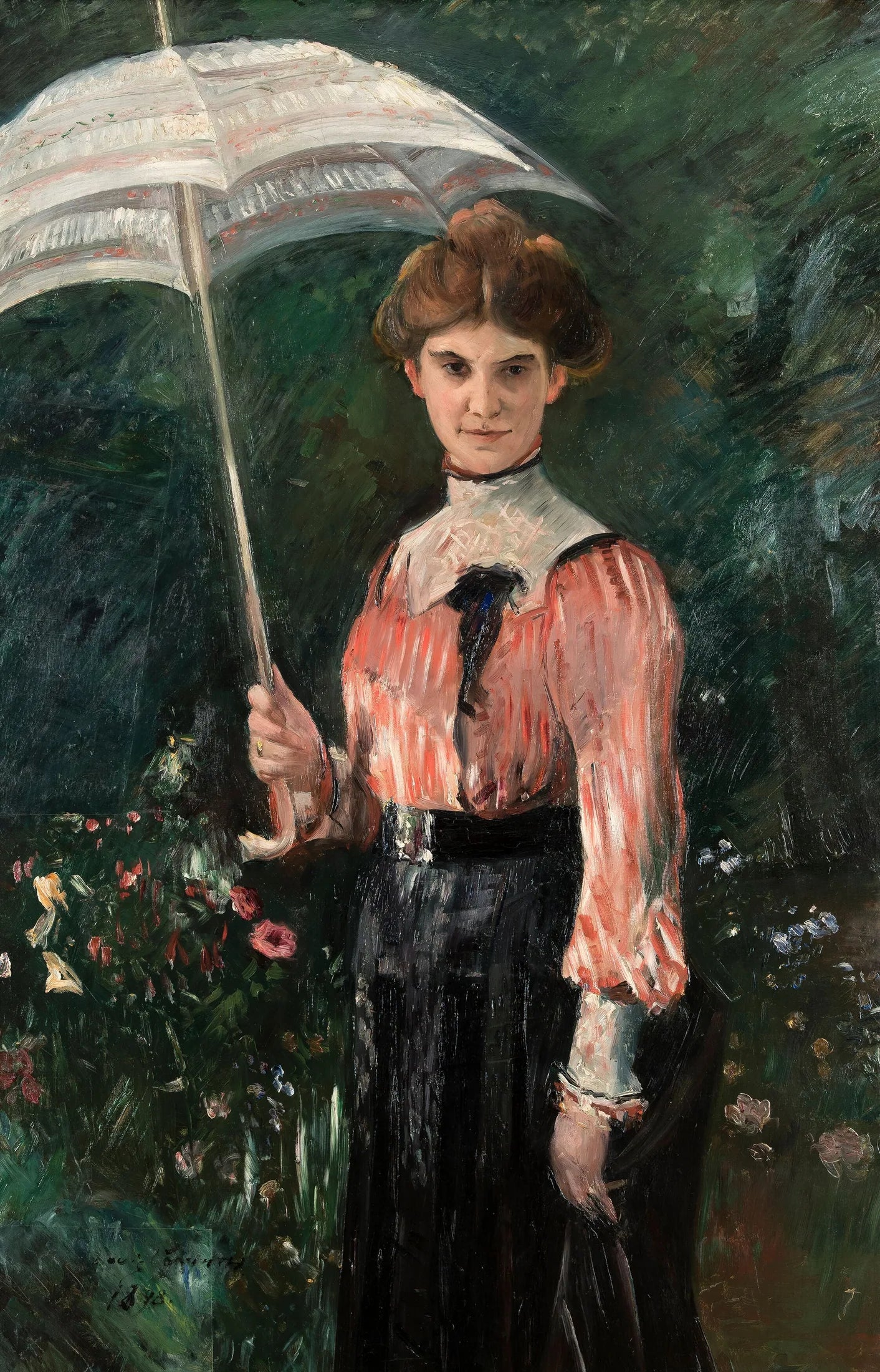 Portrait of Mrs. Halbe - Lovis Corinth image 1 copie de tableau peinte à la main